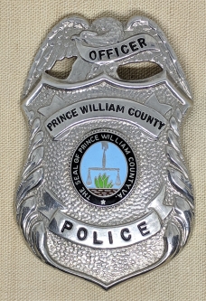 Vintage 1980s-90s Prince William County Virginia Police Officer Badge by Blakinton